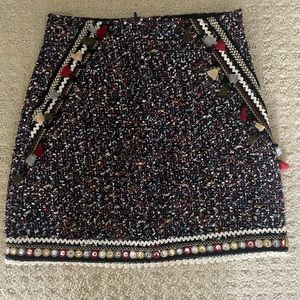 Zara embroidered skirt
